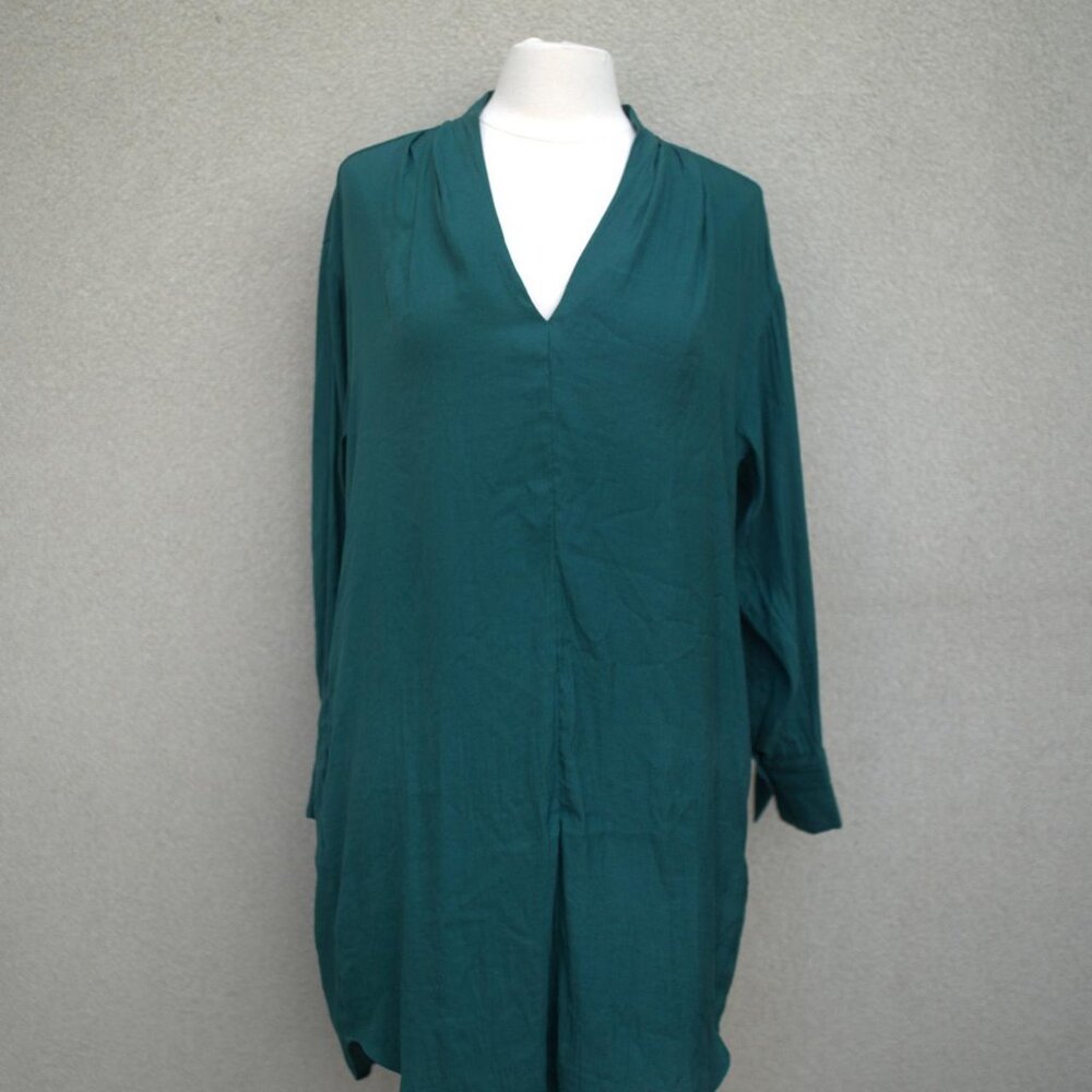 Blue and Green Blouse